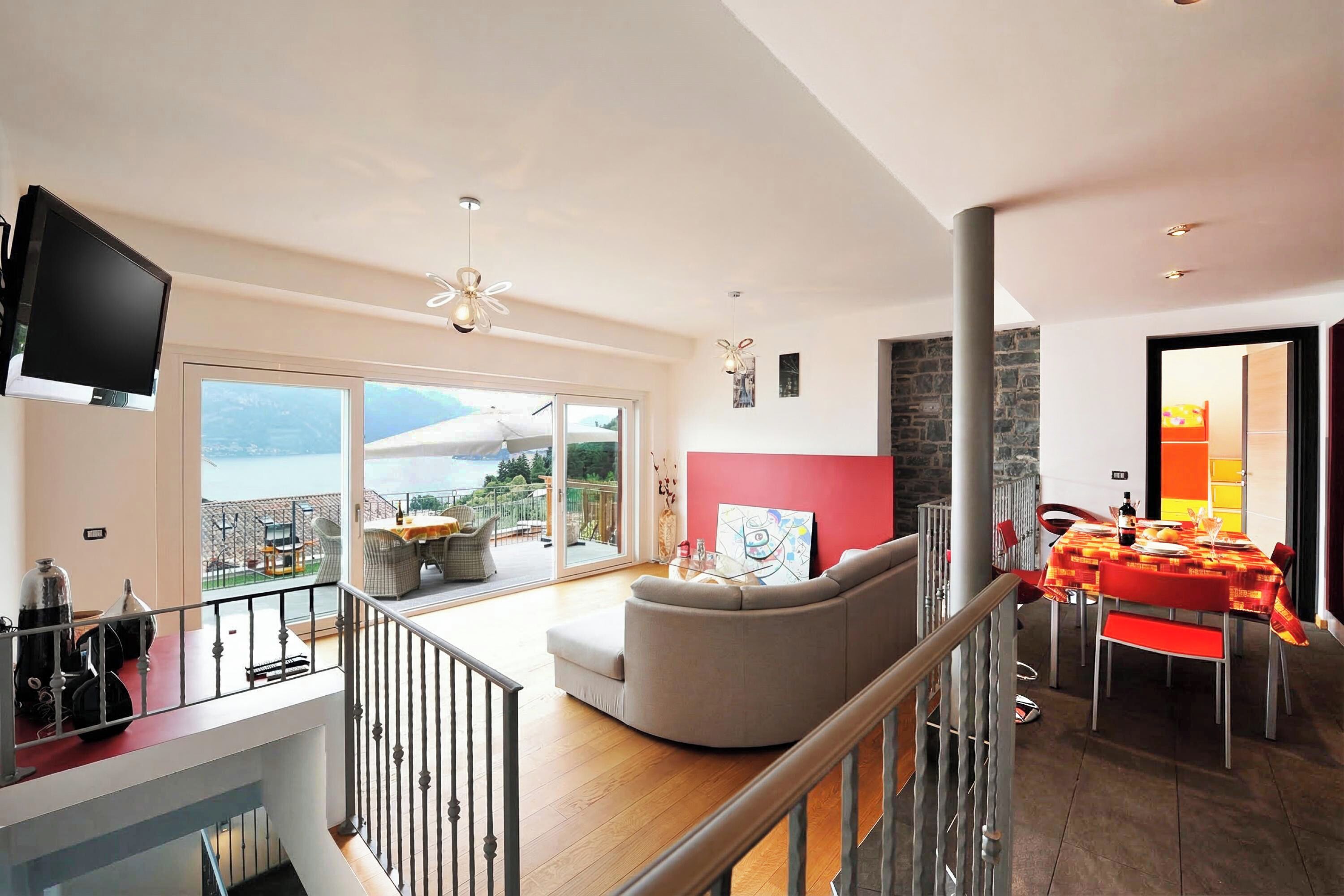 Family Townhome, Multiple Bedrooms, Mountainside (Villa Bianca - Grande) | Living room | Flat-screen TV, stereo