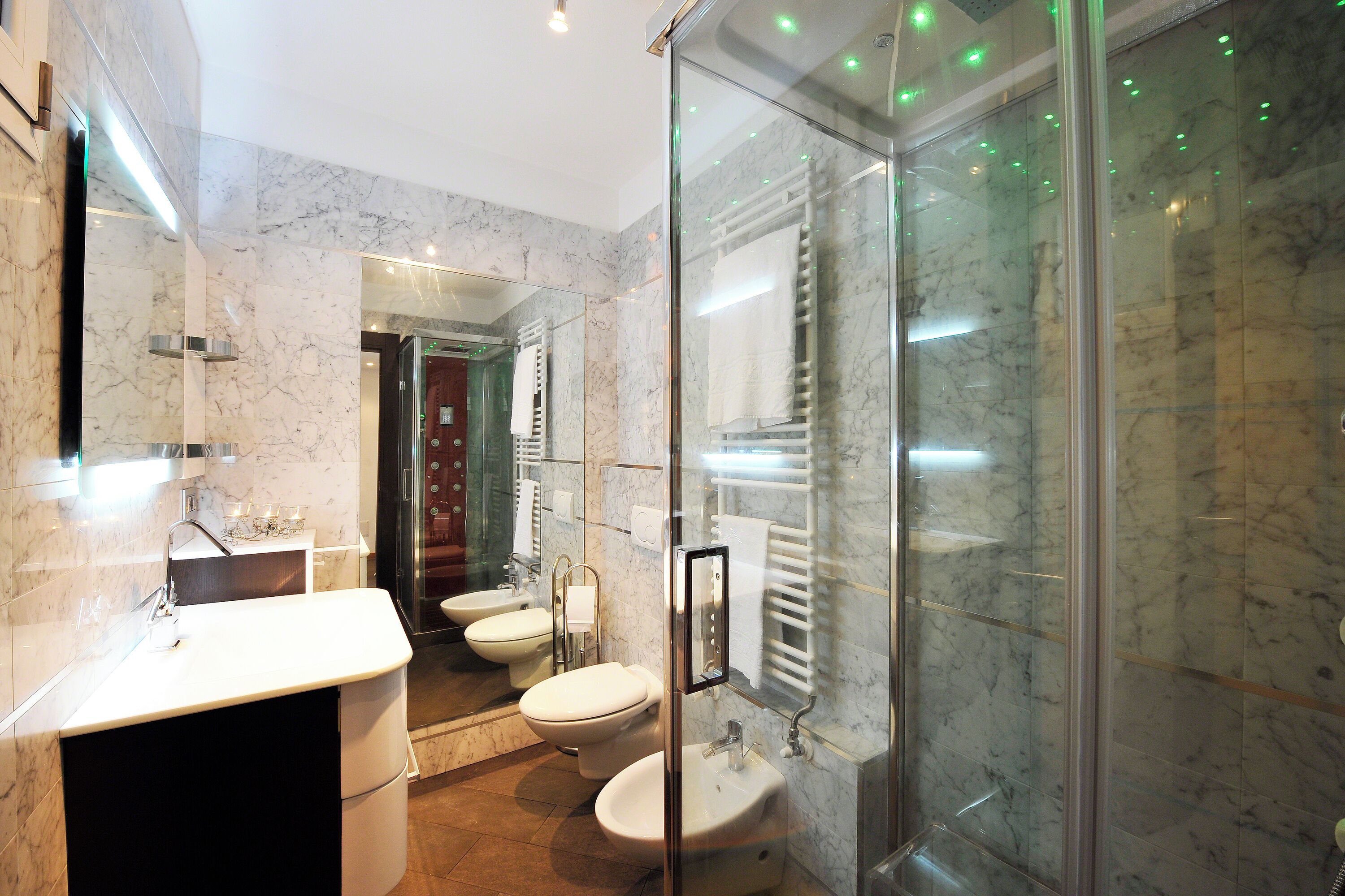 Family Townhome, Multiple Bedrooms, Mountainside (Villa Bianca - Grande) | Bathroom | Separate bathtub and shower, rainfall showerhead, free toiletries