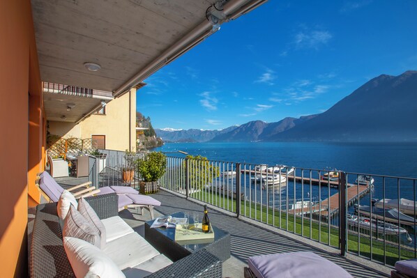 Family Apartment, Multiple Bedrooms, Lakeside (Argegno Fronte Lago) | Terrace/patio - Argegno Fronte Lago (Argegno)