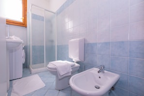 Shower, rainfall showerhead, hair dryer, bidet