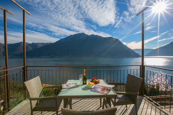 Standard Apartment, Multiple Beds, 2 Bathrooms, Mountainside (Colonno Panoramica) | Balcony