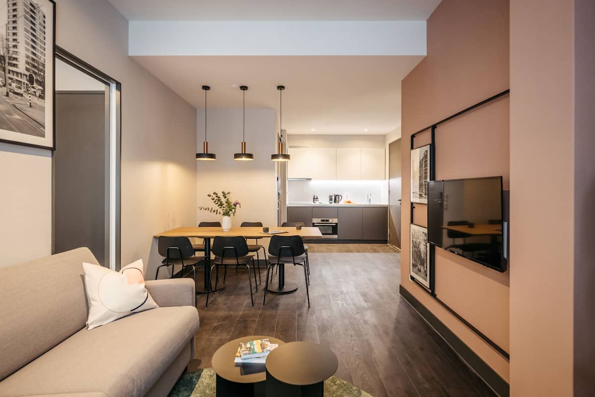 Apartment, 2 Schlafzimmer | 1 Schlafzimmer, hochwertige Bettwaren, Zimmersafe