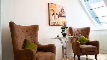 Apartment | Living area | 120-cm LED TV with cable channels, TV