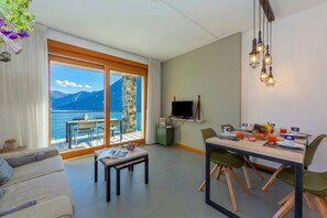 Appartement Familial, plusieurs chambres, côté montagne (Residence degli Oleandri 2A) | Coin séjour
