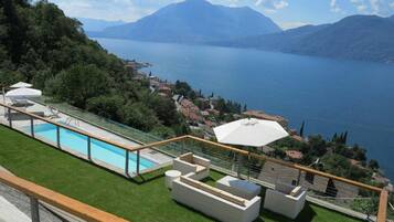 Familienapartment, Mehrere Schlafzimmer, 2 BĂ€der, Bergseite (Riva Bellano Margherita 2) | Pool