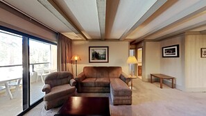 Living room - 2 Bedroom Condo with Amazing Unobstructed Mountain View! Steps from Canyon Lodge! by RedAwning (Mammoth Lakes)