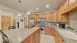 Condo, 1 Bedroom | Private kitchen - Cozy One Bedroom Condo with Loft - Just Steps to Mammoth Mountain! Free WiFi and Parking! by RedAwning (Mammoth Lakes)