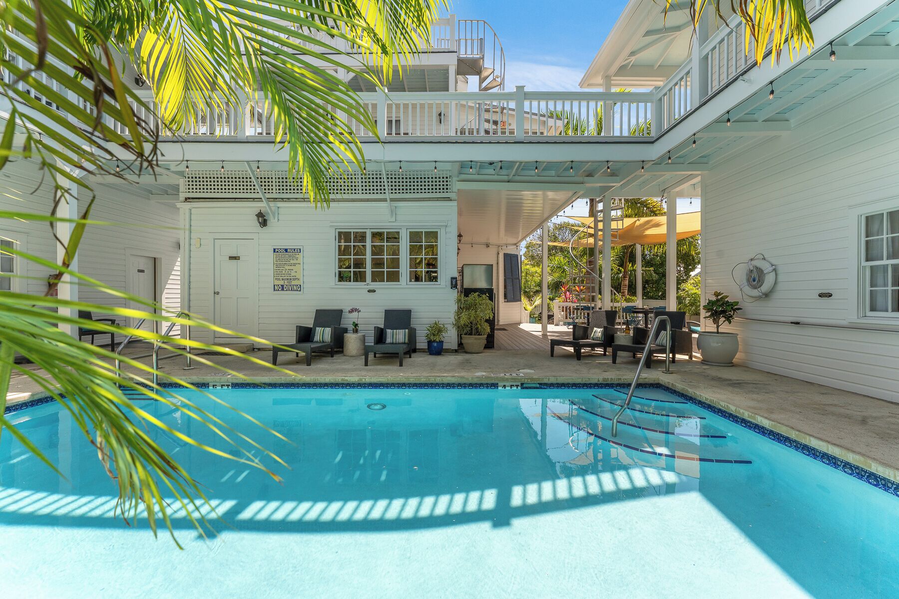 A heated pool