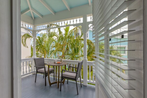 Outdoor dining - CORONA ~  Adults Only, King Room with Community Pool at Azul Mansion! (Key West)