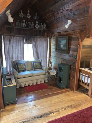 TV, fireplace, DVD player, stereo