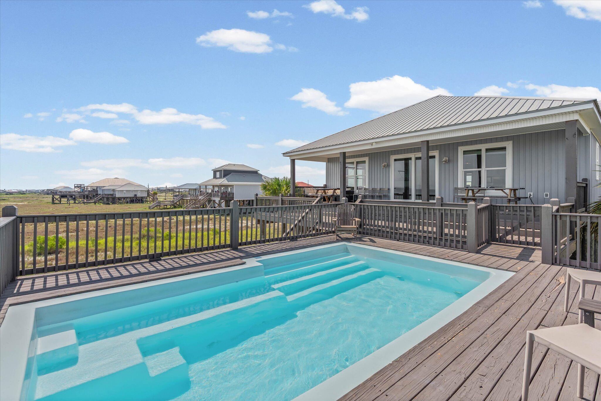 A heated pool