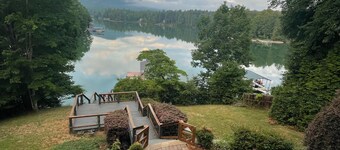 LAKE COTTAGE on deep water w/ MILLION $$ views! Newly Renovated HGTV style decor