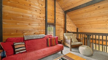 TV, DVD player, video library