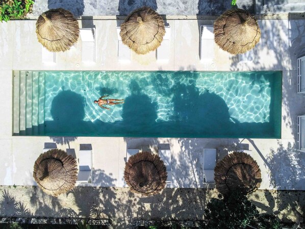 2 outdoor pools, pool umbrellas, sun loungers