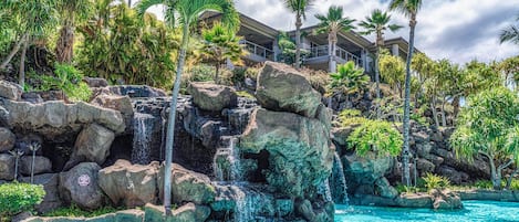 A waterfall pool