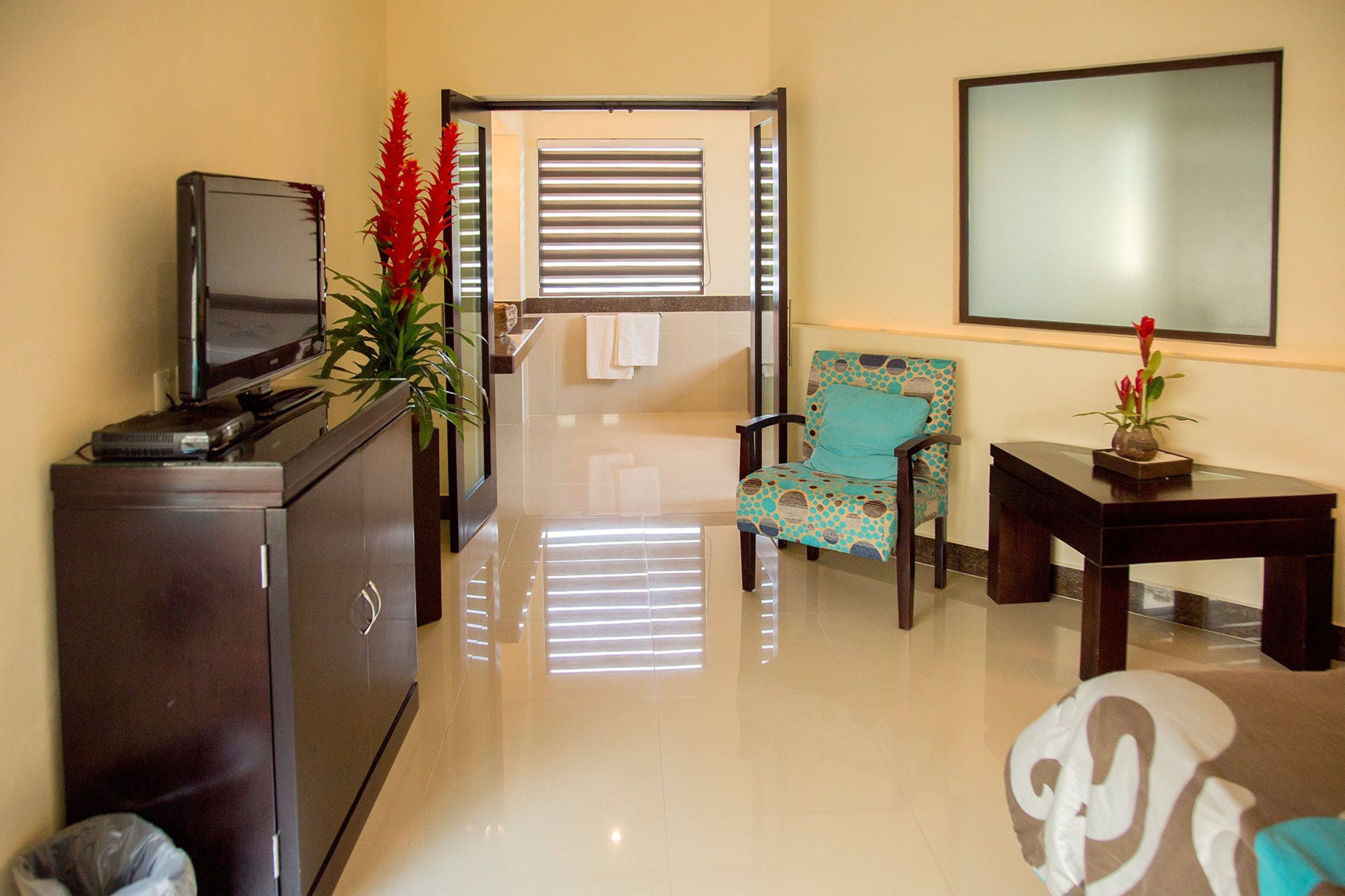 junior suite turquesa | living area | flat-screen tv