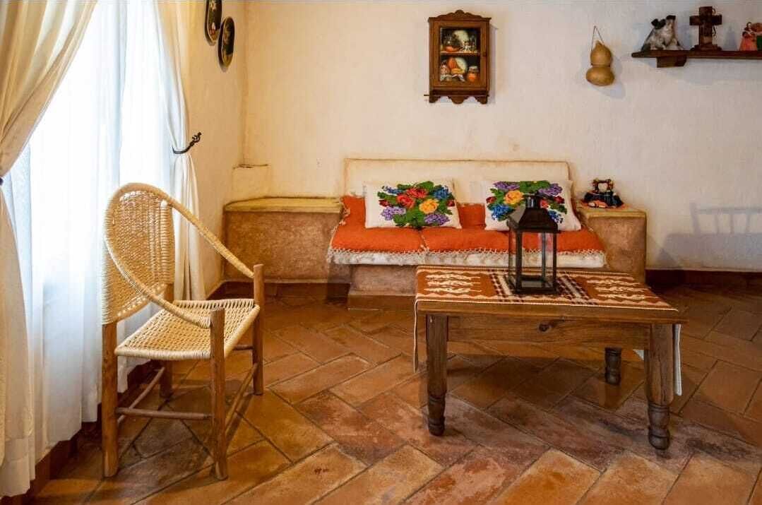 family cabin, kitchen | living area | flat-screen tv