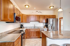 Condo, Multiple Beds (Black Canyon Inn Unit H2) | Private kitchen - Black Canyon Inn Unit H2 (Estes Park)