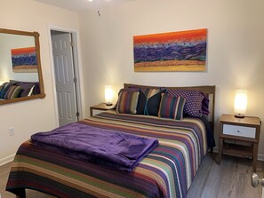 2 dormitorios, tabla de planchar con plancha, wifi gratis y ropa de cama