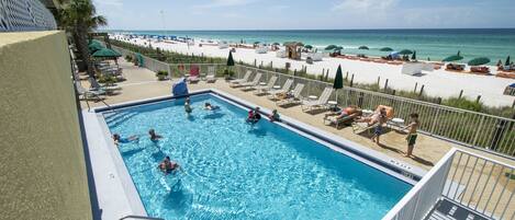 Indoor pool, a heated pool