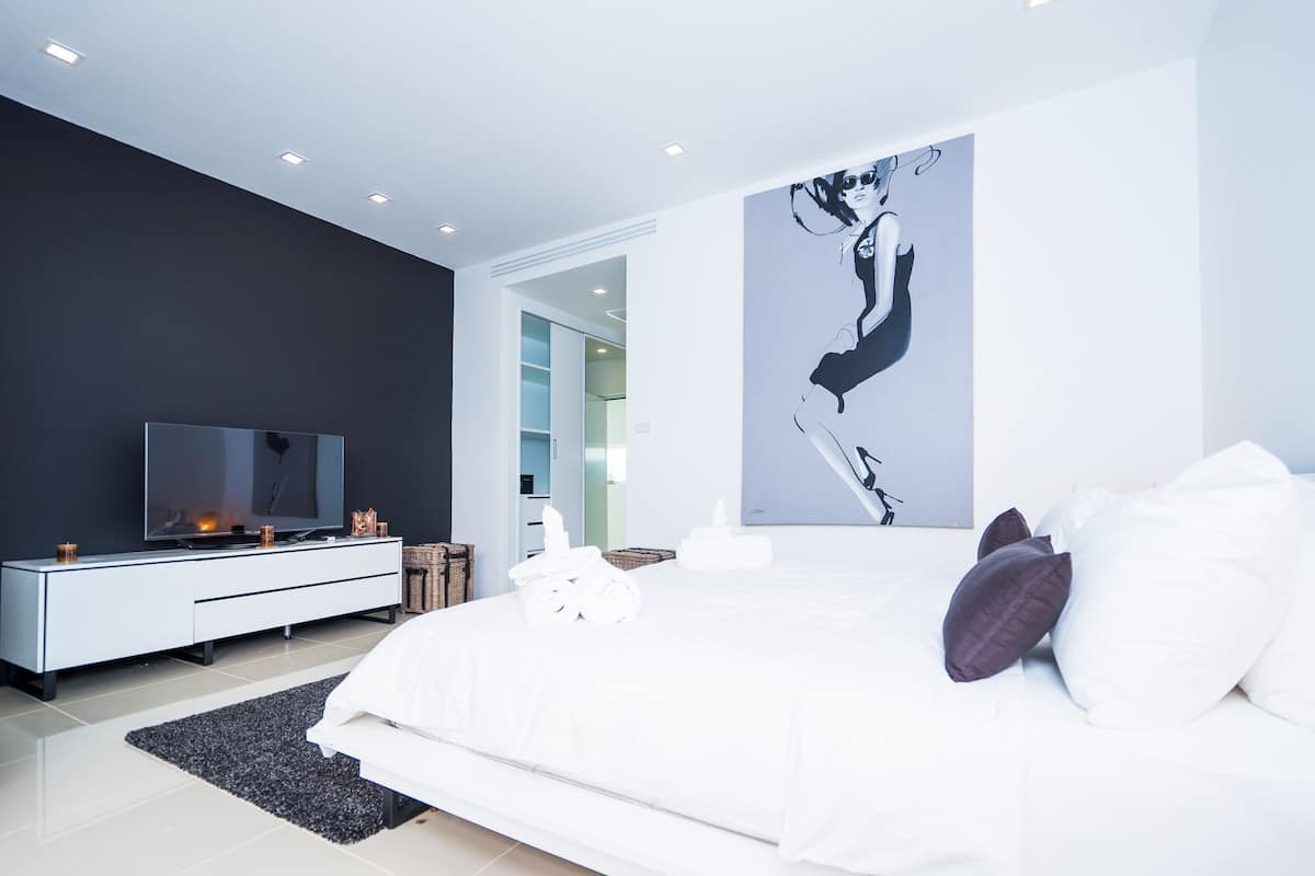 Luxury Sea View Pool Villa B 3-Bedroom | 3 quartos, roupas de cama premium