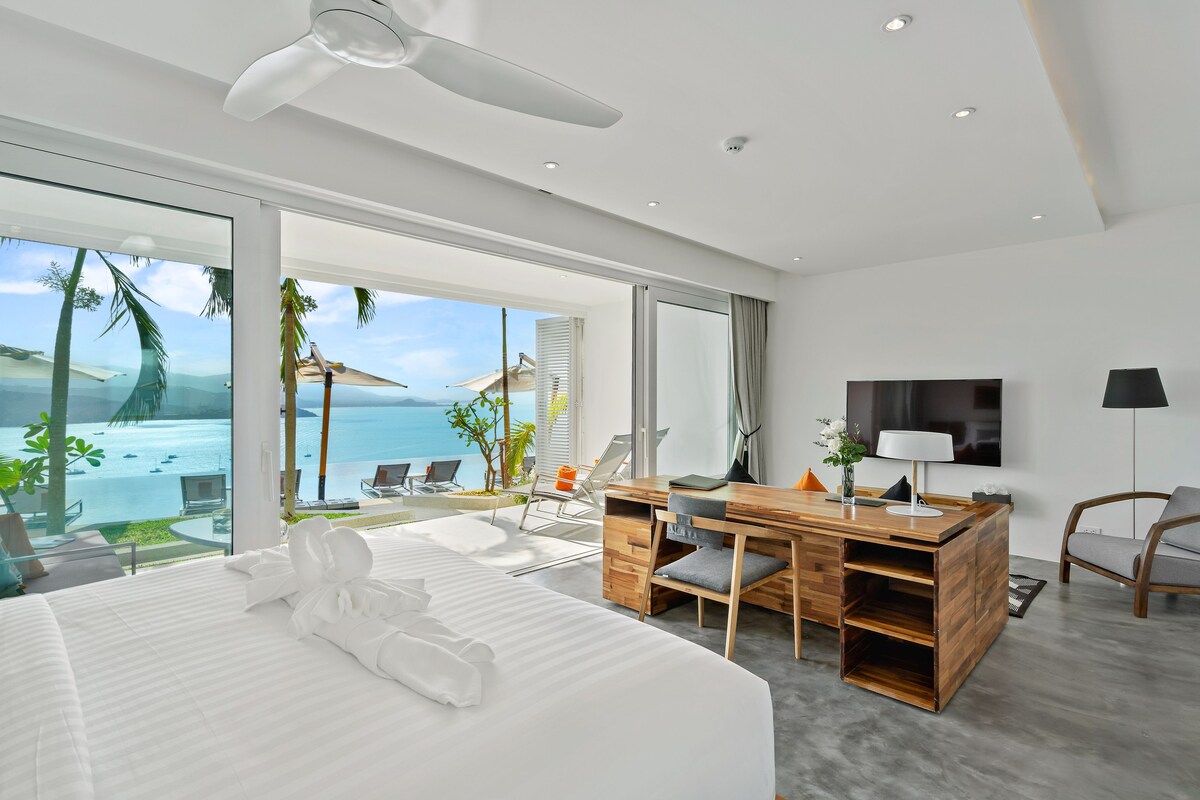 Premium bedding, memory-foam beds, blackout curtains, free WiFi