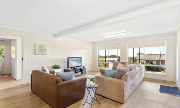 House, 2 Bedrooms | Living area | Flat-screen TV - Seaside Serenity 2 (Greens Beach)