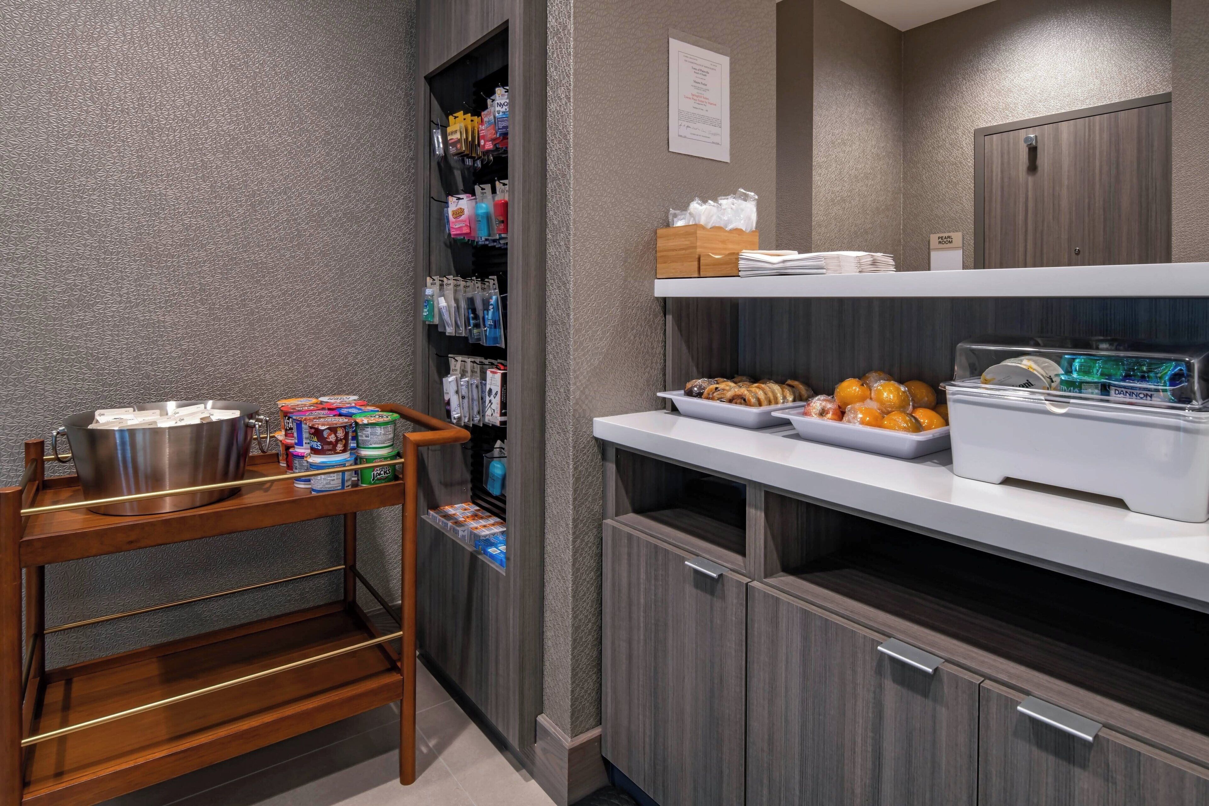 free daily self-service breakfast