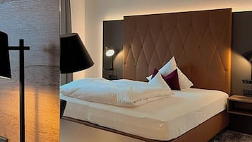Ropa de cama de alta calidad, cubrecamas y minibar