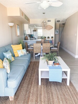 Smart TV, DVD player, books, video library