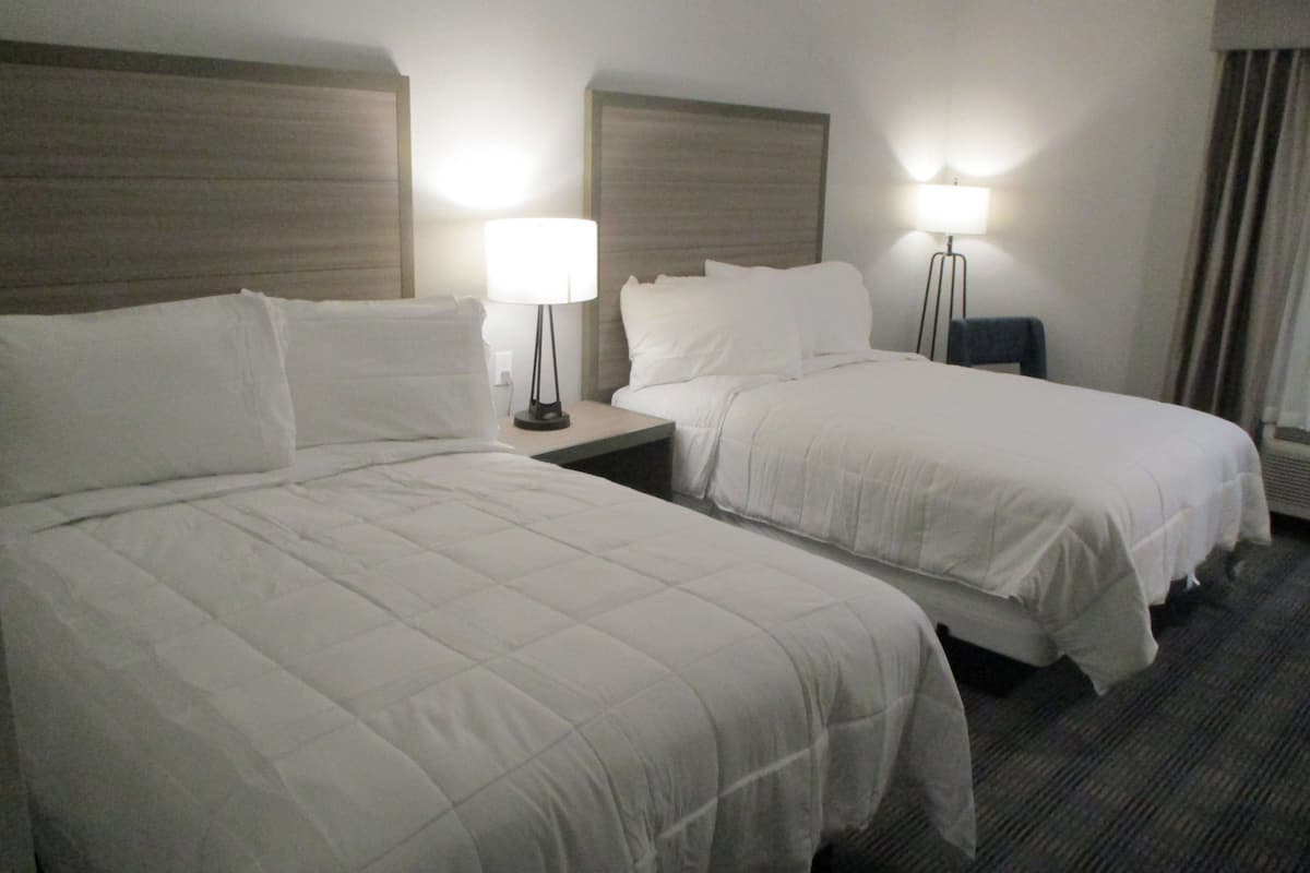 1 bedroom, desk, laptop workspace, iron/ironing board