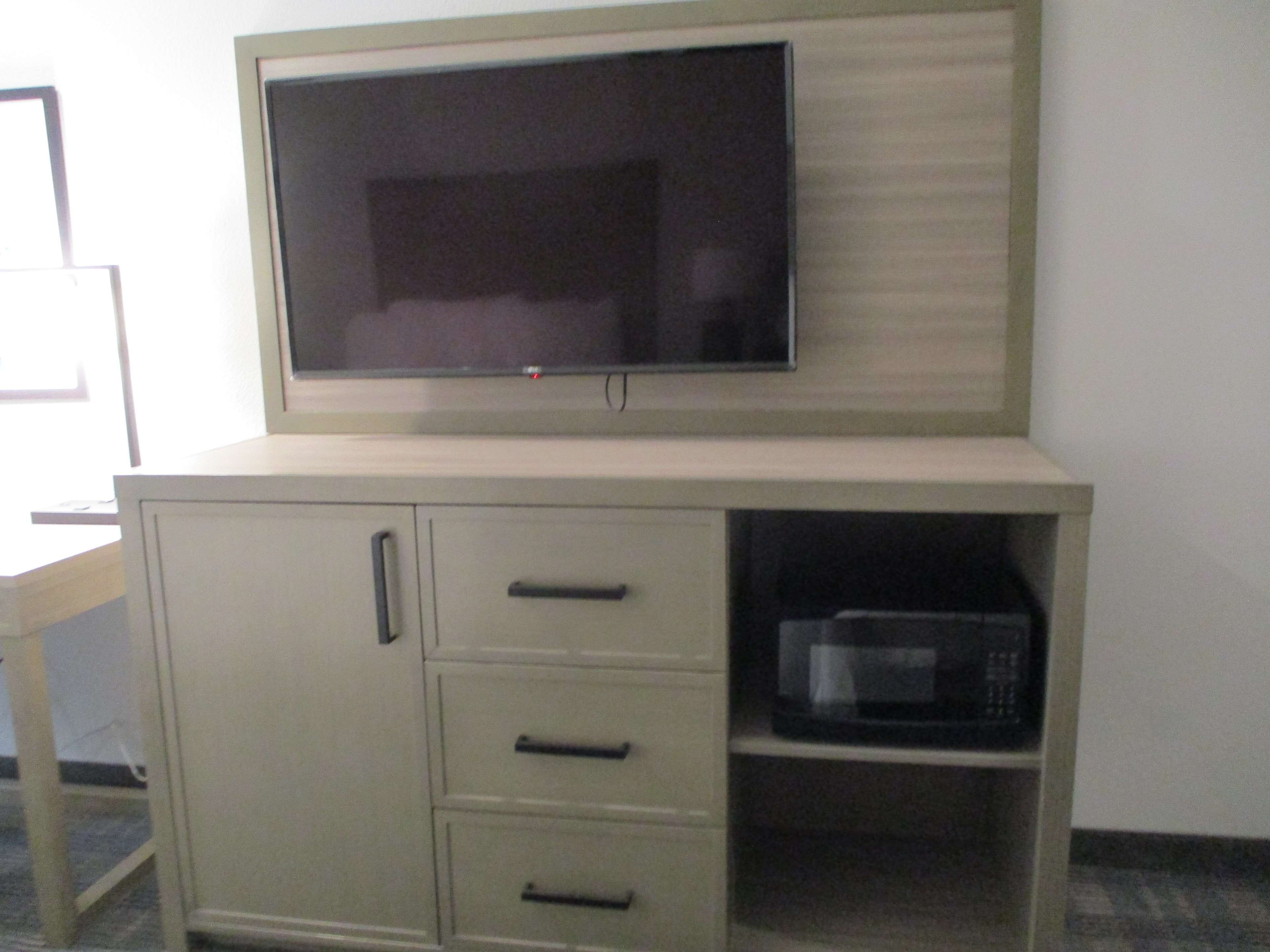 1 bedroom, desk, laptop workspace, iron/ironing board