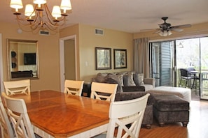 Condo, Multiple Beds (Spacious Villa Steps from Beach at Ki) | Living room