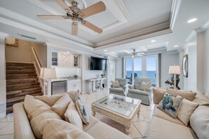 Smart TV - 2-Story Penthouse at The Inn at Crystal Beach!  Beachfront Designer 5BR/4BA. Sleeps 14 (Destin)