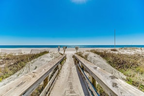 On the beach