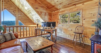 Incredible Views! Stunning log home w/ wrap around deck and covered porch