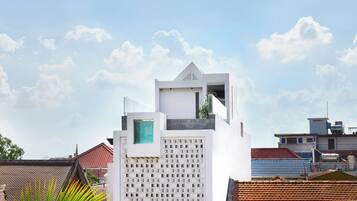 Voorkant van accommodatie