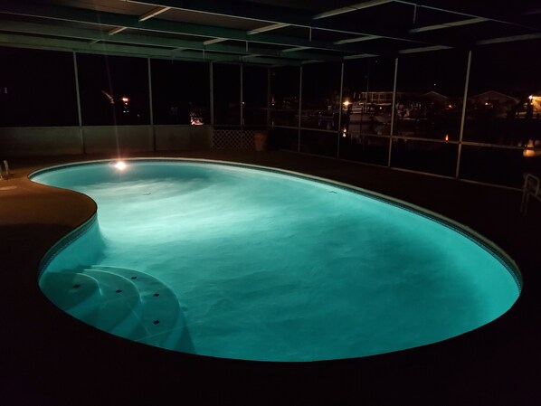 Outdoor pool - Canal-Front Gulf Coast Getaway (New Port Richey)