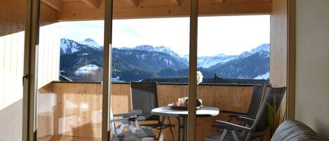 Departamento familiar (Ferienwohnung Panorama) | Vista del balcón