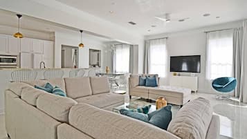 Televisie, een videogameconsole, Netflix en Hulu