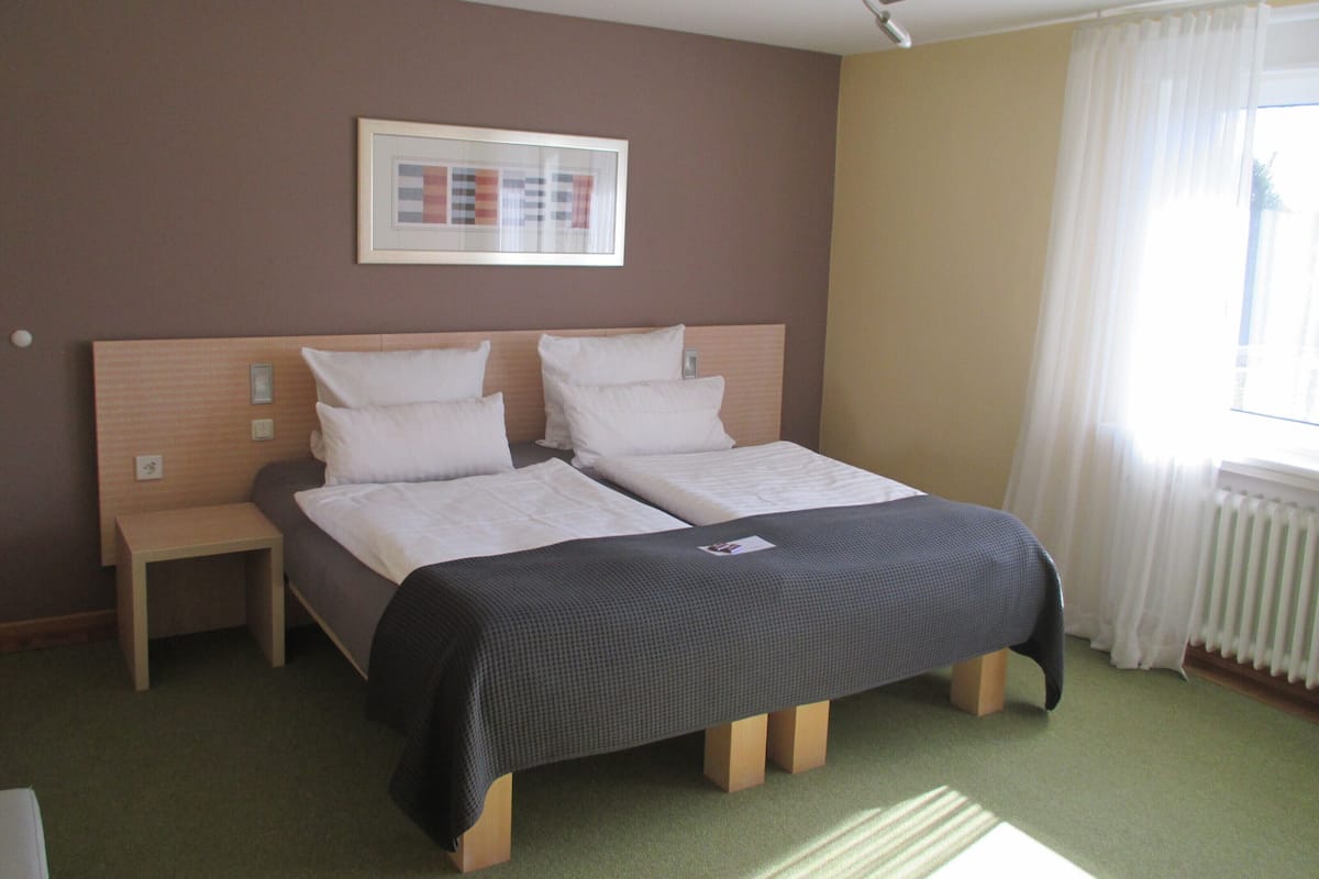 Habitación doble | Ropa de cama hipoalergénica, minibar, caja fuerte y escritorio