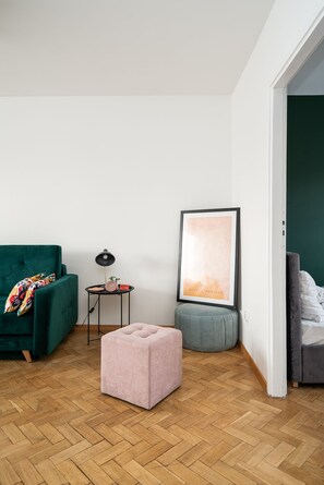 Family Apartment | Living area | Flat-screen TV - RentPlanet - Apartament Nankiera (Wroclaw)