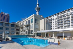 Indoor pool, outdoor pool