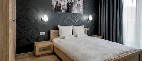 舒适公寓, 1 张大床和 1 张沙发床 | 防过敏的被褥、特色装修、免费 WiFi、床单