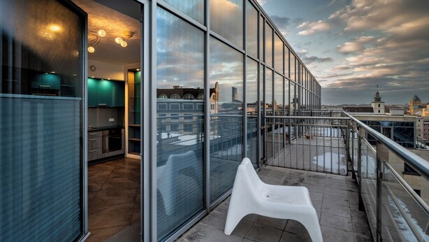 Deluxe-Apartment | Balkon