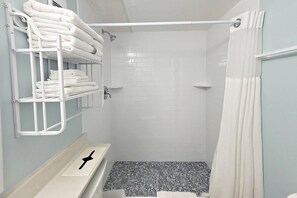 Shower, hair dryer, shampoo - Coastal Studio w/ Balcony | Pool + Ocean Views | Free Daily Activities Included (Daytona Beach)
