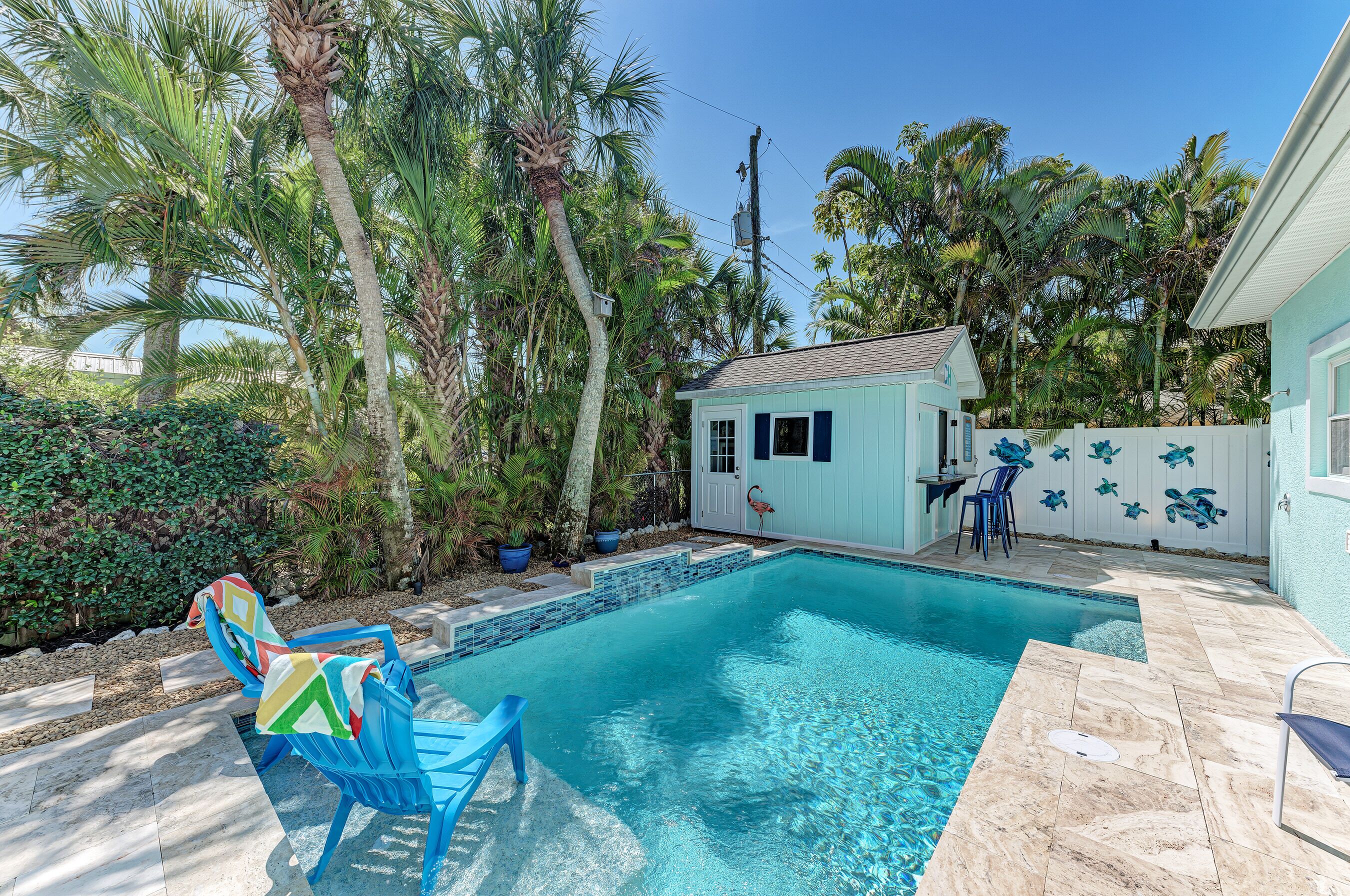 Una piscina riscaldata