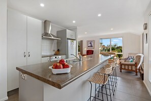 Fridge, microwave, dishwasher, toaster