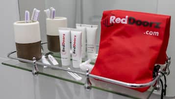 Bruser, gratis toiletartikler, håndklæder