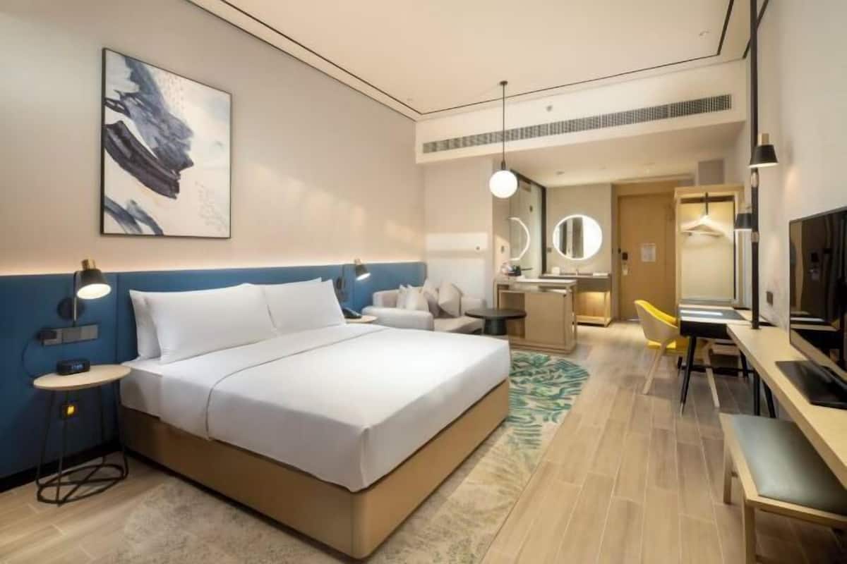 1 chambre, literie de qualité supérieure, couette en duvet d'oie